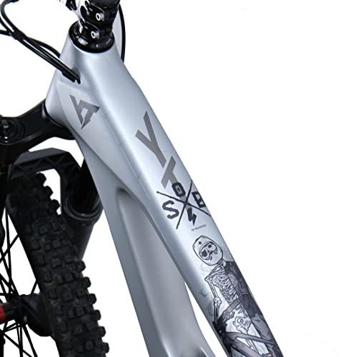 unleazhed Bike Protection BP01 Frame Edition sons of Battery Black MATT | Rahmenschutzfolie für Mountainbikes | Made in Germany | 35 -teiliges komplett Rahmenschutz-Set | extrem reißfest