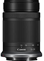 Canon RF-S 55-210mm F5-7.1 IS STM Lens for Canon APS-C Mirrorless RF Mount Cameras, Telephoto Zoom, Optical Image Stabilization, Black (Renewed)