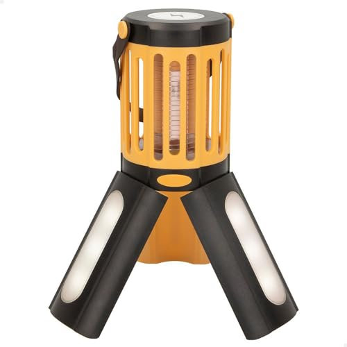 AKTIVE 61565 - Lampe Torche LED Portable et Anti-Moustiques 2 en 1, Lampe de Camping, Éclairage d'Extérieur, Lampe Portable, Anti-Moustiques, Accessoires de Camping, lanternes