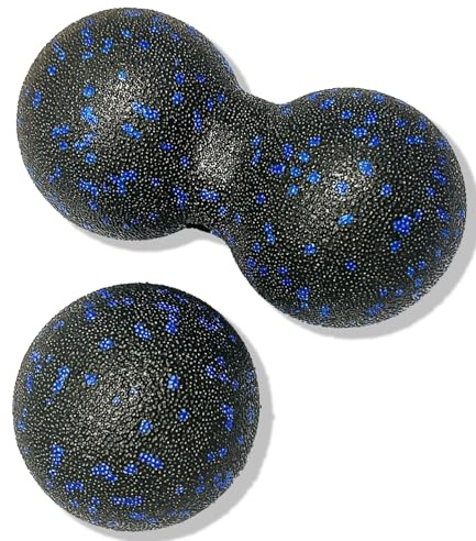 Peanut Massage Ball - Double Lacrosse Massage Ball & Mobility Ball for Physical Therapy - Deep Tissue Massage Tool for Myofascial Release, Muscle Relaxer, Acupoint Massage