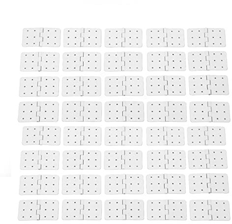 40PCS RC Pinned Hinges Remote Control Airplane Plastic Hinge Model Aircraft Wing Parts Plane Part Accessories for Fixing Medium Size Large Nylon Replacement (L, 60x60x28cm / 23.6x23.6x11.0in)