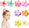 8 Stück Blumen Haarklammer Groß 8cm Haarspangen Damen für Dickes Dünnes Haar Rutschfeste Haar Jaw Clips Haarstyling-Zubehör für Frauen Mädchen