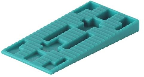 wolfcraft 120 cunei distanziatori in plastica I 8648000 I 40 cunei in plastica, ideali per creare giunti di dilatazione