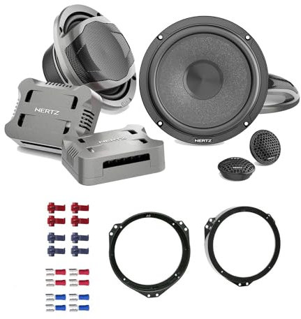 Hertz Auto Lautsprecher 16,5cm CK 165 mit Einbauset passend für Opel Astra G 1998-2005 Türen vorne 570 Watt 2 Wege Kompo