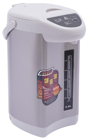 750w Distributeur d'Eau Chaude Et Froide Chaudière à Eau Distributeur En Acier Inoxydable Debout Desktop Marmite à Vin Chaud En Inox Thermostat Réglage De La Température Pour l'École La Maison (Gris)