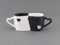 Hanseküche Kaffeebecher Set Groß – Kaffeetassen aus hochwertiger und massiver Keramik, große Henkel, große Becher, Tassen, Verlobung, Geschenk, Hochzeitstag (Hochzeitsedition, 2er Set)