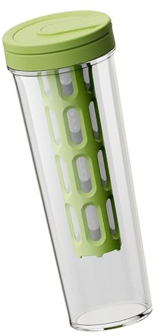 Alomejor 1L Cold Brew Coffee Maker Multifunctional Tea Bottle Sealed Water Bottle with Filter (Green)
