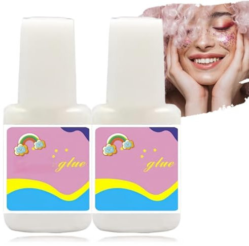 2PCS Body Glitter Glue,Face Glitter Glue,Glitter Glue Makeup,Body Glue For Skin,Face Glue For Glitter,Glitter Face Glue,Glitter Glue Face,Glue For Face Glitter,Body Glue,Face Glitter And Glue