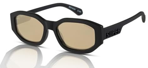 Superdry SDS-5020 Damen Sonnenbrille 104 schwarz/gold verspiegelt, Schwarz