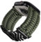 BINLUN Compatibile con Apple Watch Cinturino 49mm Cinturini Sportivo Intrecciato 550 Paracord Acciaio Compatibile con iWatch Ultra2 Ultra(Verde Militare Nero)