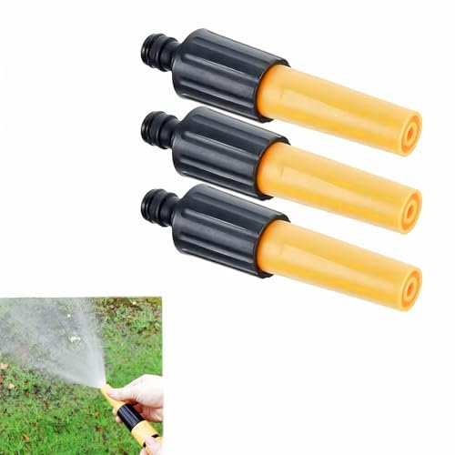 3 Pieces Hose Nozzles, Garden Hose Nozzle Spray Gun Water Hose Nozzle Sprayer Adjustable Hose Nozzles for Watering Plant, Lawn, Garden, Car Washing, Showering Pet