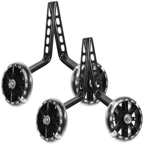 JUMPLAWN 2paare Fahrrad Stützräder Für Junge Mädchen rutschfeste Hilfsräder Verschleißfeste Laufräder Stabilisatoren Für Fahranfänger Austauschbare Fahrrad Räder Einfach Zu