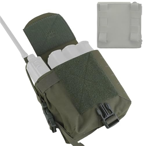 LZAQHMT Tactical MOLLE Multi-Purpose Pouch – 5.56 Mag Carrier, Radio & Water Bottle Bag For Airsoft Hunting Tactical Gear(RANGER GREEN)