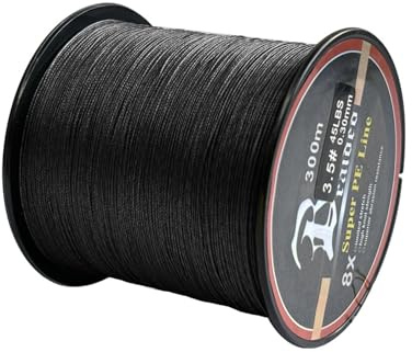 Lenza da pesca intrecciata in polietilene, 500 m, 8 fili, super resistente, resistente all'abrasione, per pesca in acqua salata e d'acqua dolce