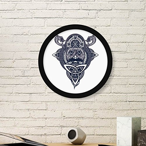 DIYthinker Chinois Dragon Gens Tête Art Rond Motif Image Reproductions Frame Peintures Accueil Stickers muraux Cadeaux Medium Noir