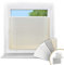 Victoria M. Easyfix Plissee Faltrollo ohne Bohren, zum Klemmen oder Kleben, Sonnenschutz Sichtschutz Fenster, 90 x 200 cm, Weiß