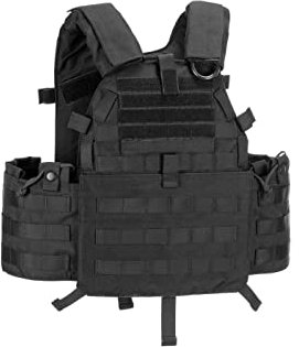 Invader Gear Airsoft 6094A-RS Molle Plate Carrier, Black