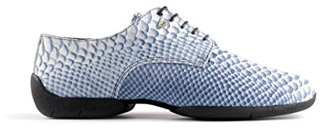 Portdance Herren Sneakers/Dance Sneakers PD Salsa 001 - Leder Blau/Weiß - Sneaker Sohle [EUR 41]