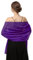 Chiffon-Schals, Schals für Braut, Hochzeit, Party, Abendkleid und besondere Anlässe Kleider, violett, Länge (79) * Breite (19)