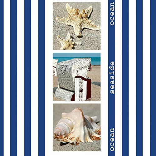 osters muschel-sammler-shop Servietten/Zellstoffservietten/Maritime Muster-Motiv / 33x33cm / 20 Stück-Packung (Ocean Front)