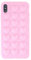 DMaos iPhone Xr Case for Women, 3D Pop Bubble Heart Kawaii Gel Cover, Cute Girly for iPhone 10r 6.1 inch - Pink