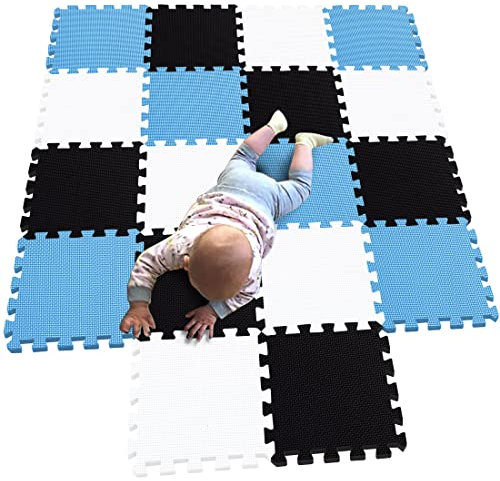 MQIAOHAM® 18 Stücke Baby puzzelmatten für Babys spielmatte Kinder puzzlematte Teppich G301018-101104107