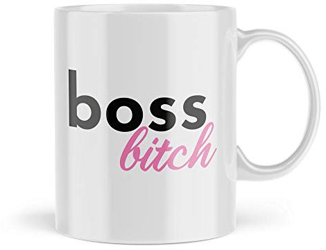 Boss Bitch Mugs Sarcasm Kaffeetasse Tasse Lustige Hündin Tassen Kaffee Freunde Sarcasmus Arbeit Büro Abschied Kaffeetasse Geschenk Einzigartige Tasse für Frauen 18., 21., 30., 40., 50., 60.