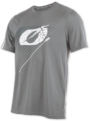 O'NEAL Mountainbike Shirt MTB DH Downhill FR Freeride I Fahrrad Trikots Herren Damen I Vault Jersey atmungsaktiv, schnelltrocknend I Radtrikot Kurzarm I Grau I Größe S