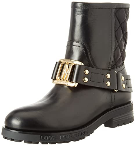 Love Moschino Collezione Autunno Inverno 2021, Stivaletto Donna, Nero, 38 EU