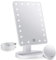 Fascinate Miroir de Maquillage avec lumière LED grossissant 1X/10X, Miroir cosmétique illuminé de Table,180 Rotation, luminosité réglable Miroir de Coiffeuse Portable (Blanc)