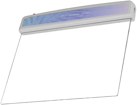 Garosa LED Panel Licht - Tragbar & Blattmuster Flach Leselampe für Studenten, Buch, Augenschutz, Flache Platte Panel, Leichte Nachtsicht