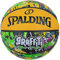 Spalding 84-374Z Basketball, Graffiti, Green x Yellow, No. 7 Balls, Basketball, Basket