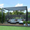 Deluxe Modern Charcoal Patio Veranda Pergola Carport with Louvered Shutter Roof by Primrose 3m x 3m