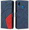 Fatcatparadise Cover per Huawei P20 Lite/Nova 3E, Flip Caso in PU Pelle Case Cover Libro Portafoglio Protettiva Custodia con TPU Sottile Antiurto,[Kickstand][Slot per Schede][Magnetica] (Blu)