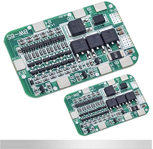 DAOKAI 2 Pcs 6S 24V 15A Carte de Protection de Batterie au Lithium BMS PCB Protection Board 18650 Module de Chargeur pour Batterie au Lithium Li-ion avec Bande de Nickel