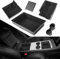 Motrobe 2023 Upgraded 5PCS Model Y Cup Holder Center Console Under Seat Organizer Tray Hidden Armrest Storage Box for 2021-2023 Tesla Interior Accessories, black (M-196)