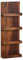 FineBuy Wandregal 30x80x10 cm Sheesham Massivholz Hängeregal Modern Schwebend, Großes Design Schweberegal, Regal Hängend Wohnzimmer, Bücherregal Wand