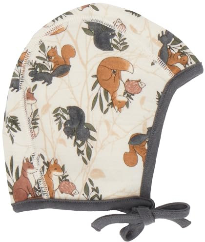 NAME IT Baby-Jungen NBMWILLIT Wool HAT XXIII Hut, Moonbeam/AOP:AOP, 45W / 47L