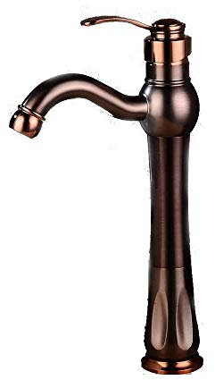 Badarmatur Antike Bronze Finish Messing Waschbecken Waschbecken Massivholz Messing Eingriff Armaturen Wassermischbatterie Badewanne (Farbe: A) (B) good