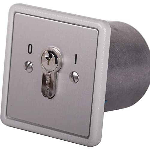 Schlüsselschalter rastend | unterputz | 1 Schaltelement | Beschriftung 0 - I | UPRA 1-1R Ideal für Torantriebe