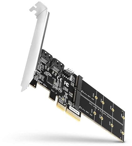 AXAGON PCES-SA4M2 PCIe Controller 2X internal SATA 6G Port + 2X internal M.2 B-Key SATA Port + LP