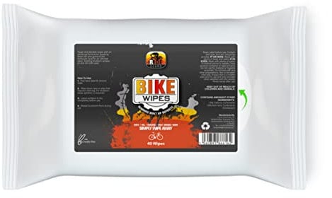 Ride Guard - Bike Wipes | Heavy Duty Bicycle Cleaning | Removes Dirt and Grime - 40 Pack
