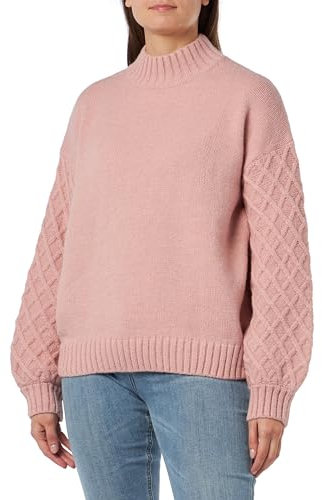 paino Maglione Lavorato a Maglia, Rosa Antico, XS/S Donna