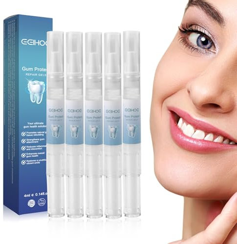 Confezione da 5 gel per terapia, per riparare il gonfiore delle gengive e lo sbiancamento dei denti
