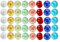 Homefantasy Glasmurmeln, 40Pcs Leuchtmurmeln Kinder, Bunte Glasmurmeln, Glasmurmeln im Dunkeln Leuchten 16mm für Kinder für Marmorbahn-Spiel