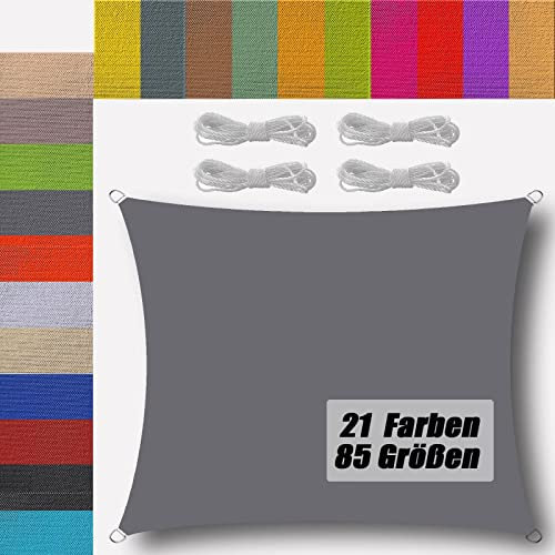 sonnensegel wasserdicht dreieckig rechteckig sonnensegel（21 Farben und 85 Größen）balkon regenschutz 95% UV Schutz Windschutz Überdachung Plane für Garten Terrasse Outdoor Camping Patio Schwimmbad