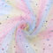 champracer 2pcs Regenbogen Tulle Tüll DIY Organza Stoffe zum Nähen Meterware Tüllstoff Meterware Deko-Stoff für Vorhang Gardine Hochzeit Party von Hand Bogen Kopfschmuck Dekorieren Kleid (Rosa)