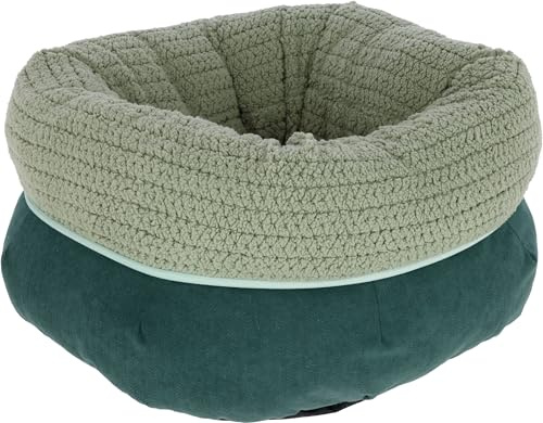 Kerbl Pet Kuschelbett Anne, grün, Ø40cm, Höhe 23cm