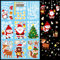 APKOL Fensterbilder Weihnachten Kinder Selbstklebend, Weihnachtsdeko Fenster, Große Fensterbilder winter Weihnachten, Fensterdeko Weihnachten, Weihnachts Bilder Fensterbilder, Weihnachtsmann