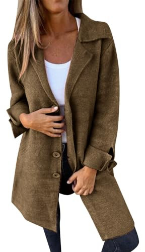 Uwdiohq Offerte A Tempo Giubbotto da Caccia Donna Giacca Donna Rosa Cipria Felpe Pile Donna con Zip Giubbotto Donna Invernale Parka Cappotti Donna Invernali Lunghi Beige Warehouse Clearance